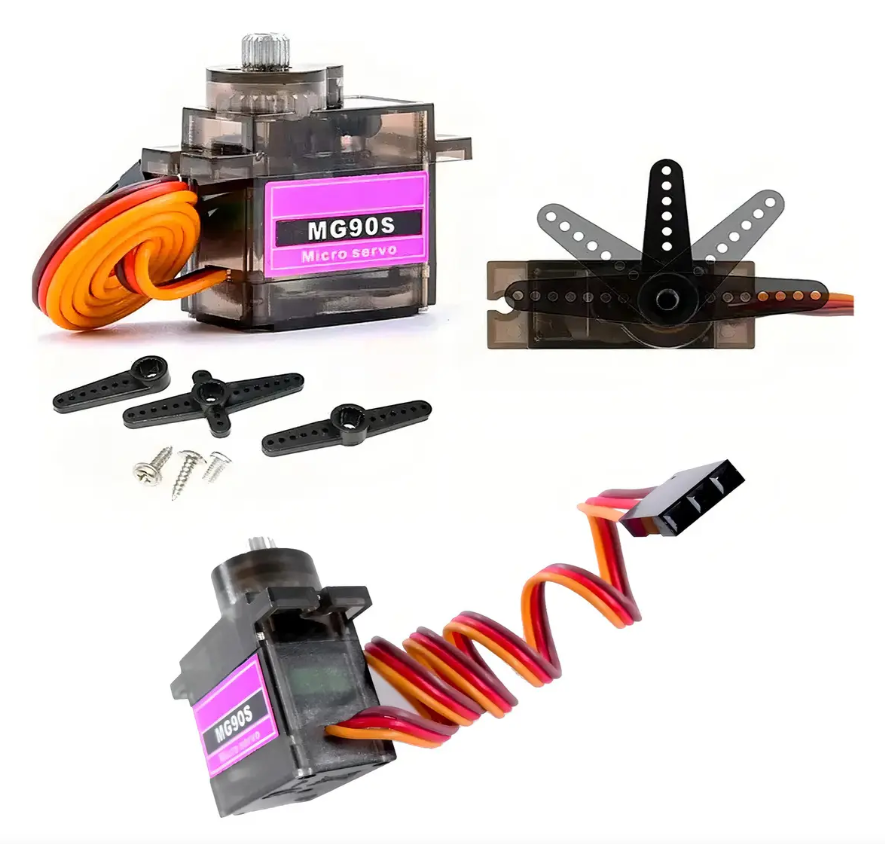 Micro Servo Motor 180° con Engranes Metálicos, 4.8-6VDC