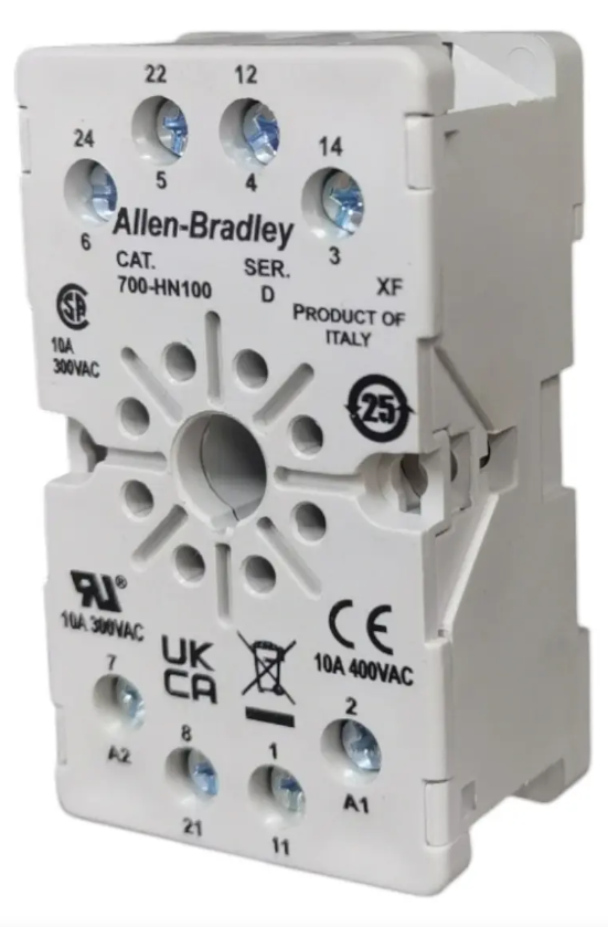 Base para relevador de 8 pines ALLEN-BRADLEY