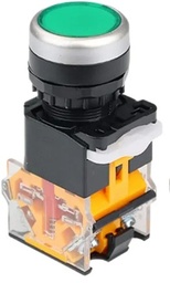 [CNAOM LA38] Interruptor Boton Pulsador Redondo 22MM Verde