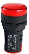 [AD16-22D/S] Foco Piloto Led 24V 22mm Rojo