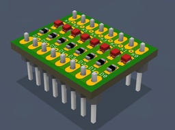 [8LEDRegisterA_v1.0.0] Registro digital de 8 LED's [PCB]